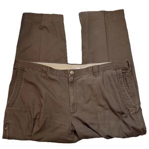 Columbia Pants Mens 46x32 Brown Cargo Canvas Utility Omni Shield Hiking Outdoor
